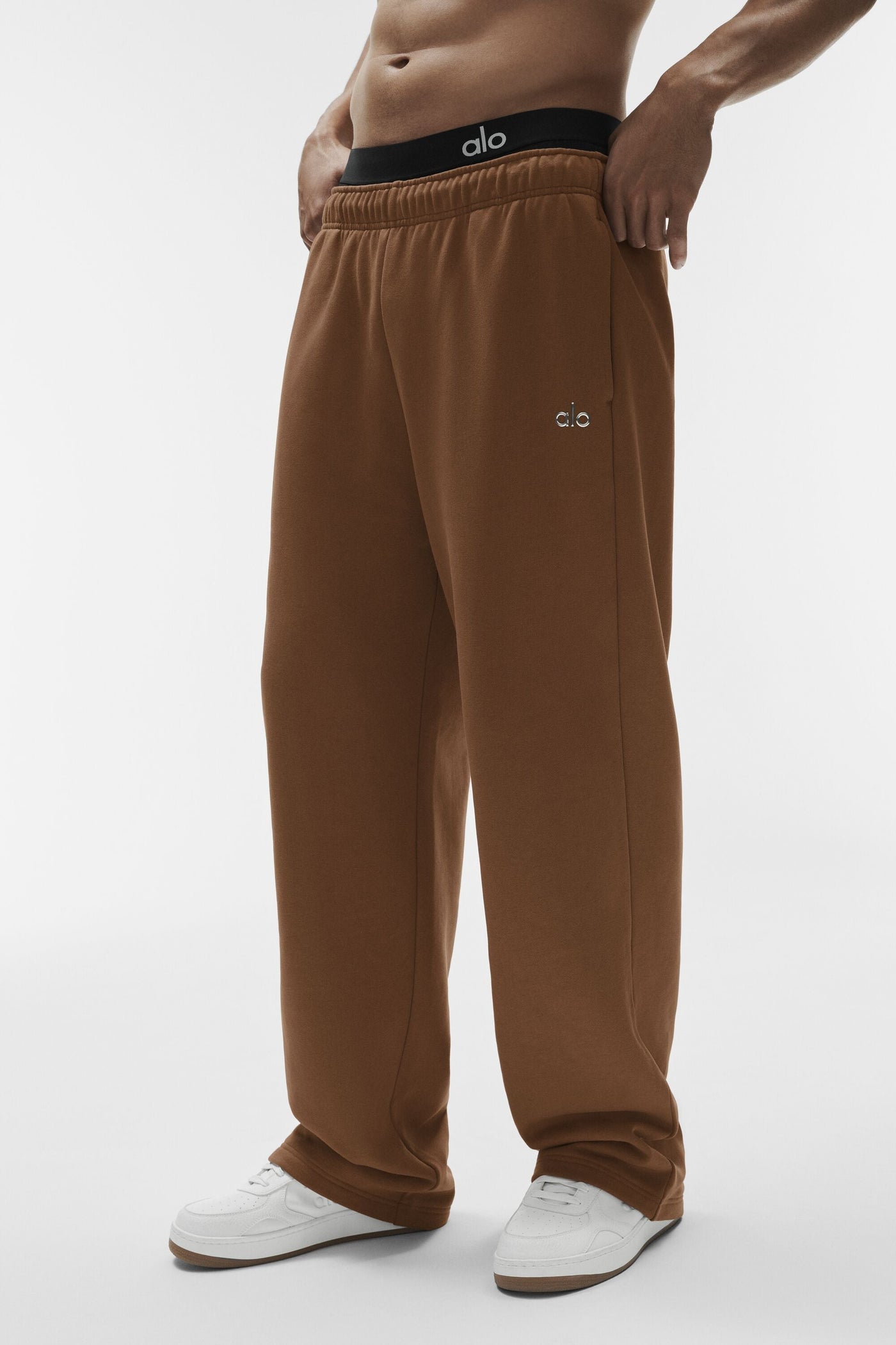 Pantalon De Survêtement Coupe Droite Accolade - Sun Kissed Brown