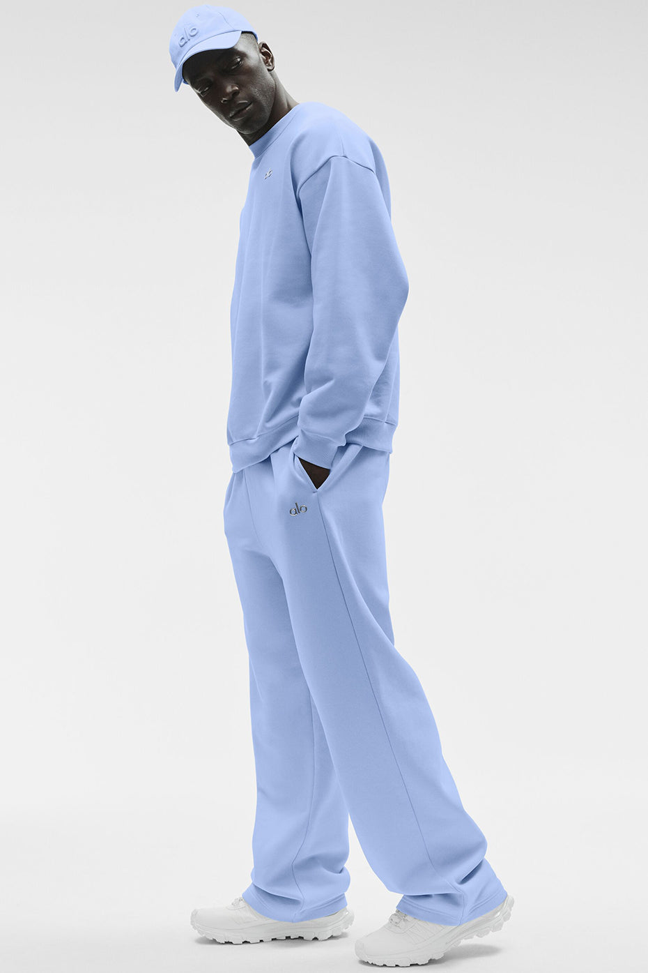 Pantalon De Survêtement Coupe Droite Accolade - Light Provence Blue