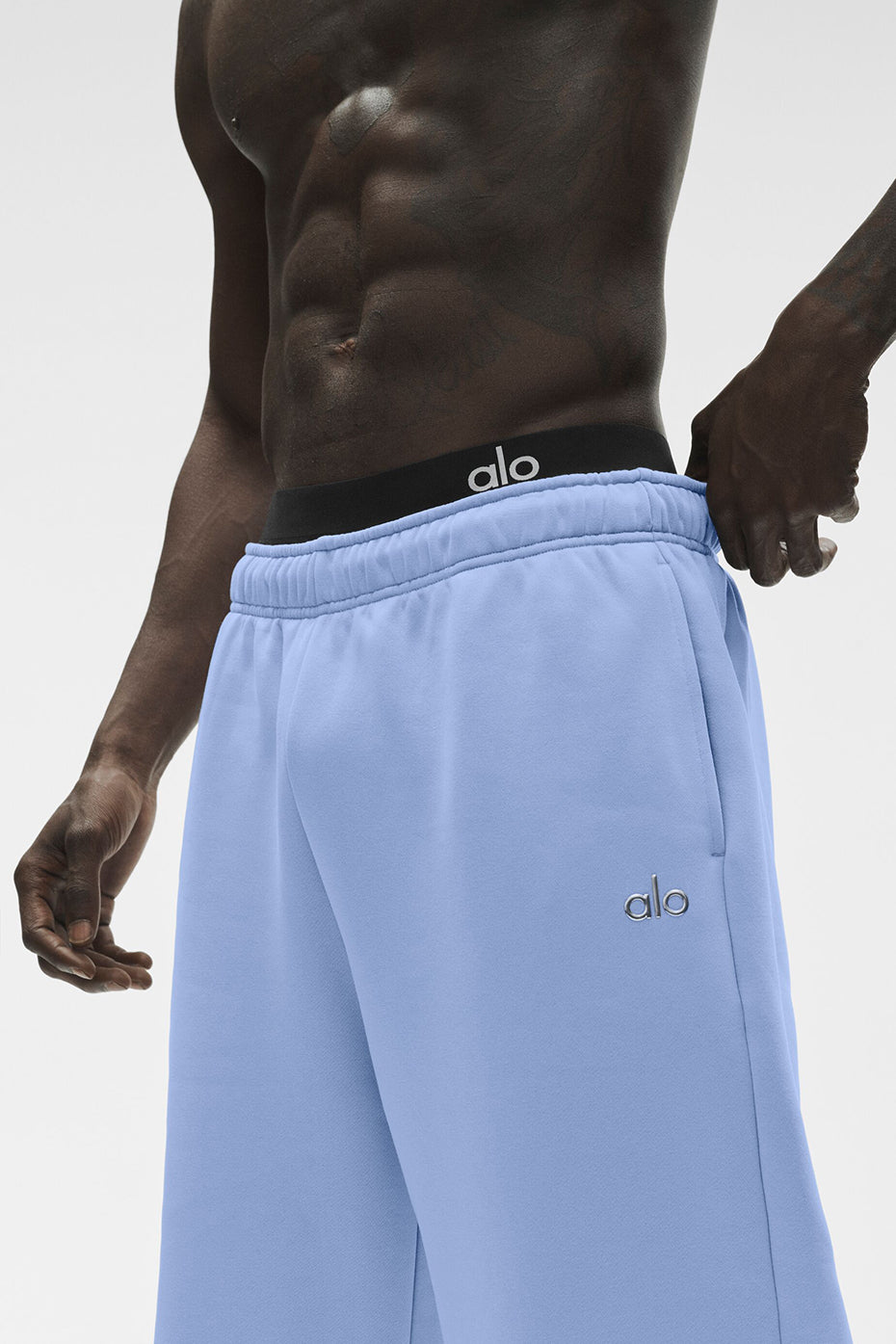 Pantalon De Survêtement Coupe Droite Accolade - Light Provence Blue