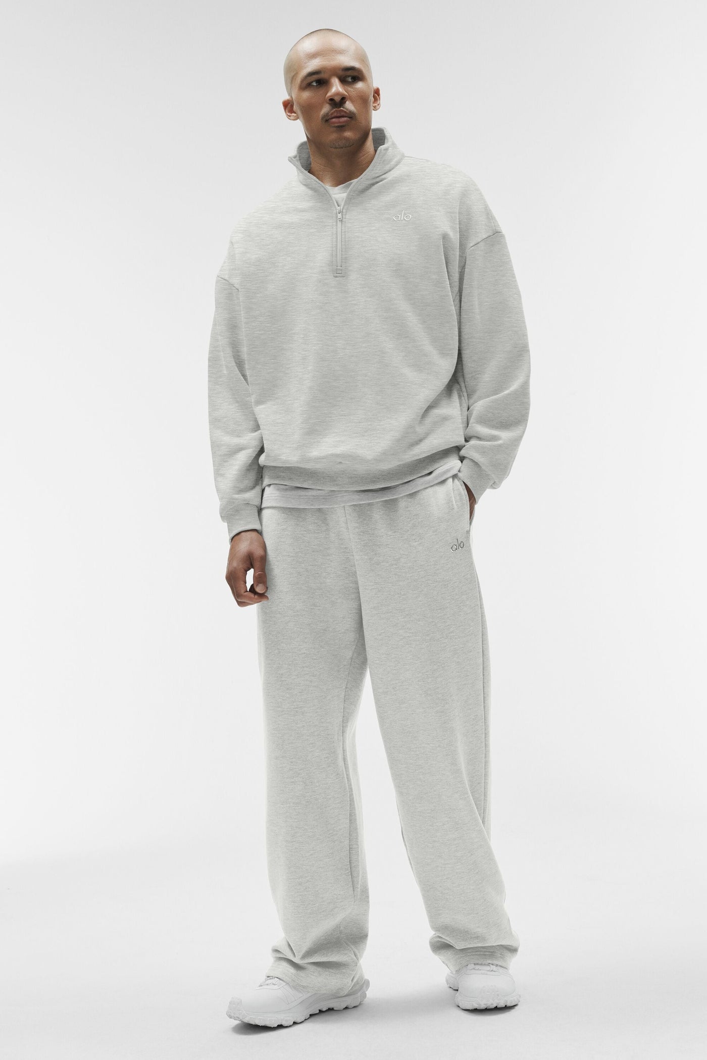 Pantalon De Survêtement Coupe Droite Accolade - White Heather