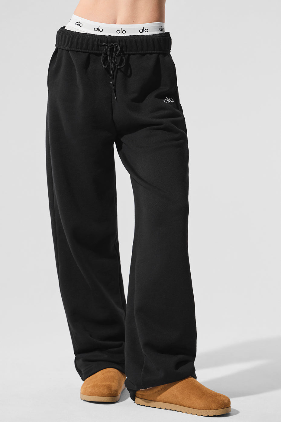 Pantalon De Survêtement Coupe Droite Accolade - Noir