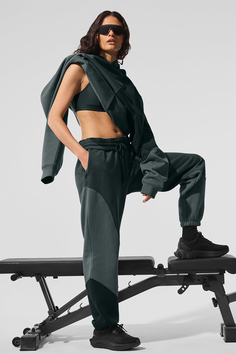 Pantalon de survêtement Make Waves - Charcoal Green Tonal