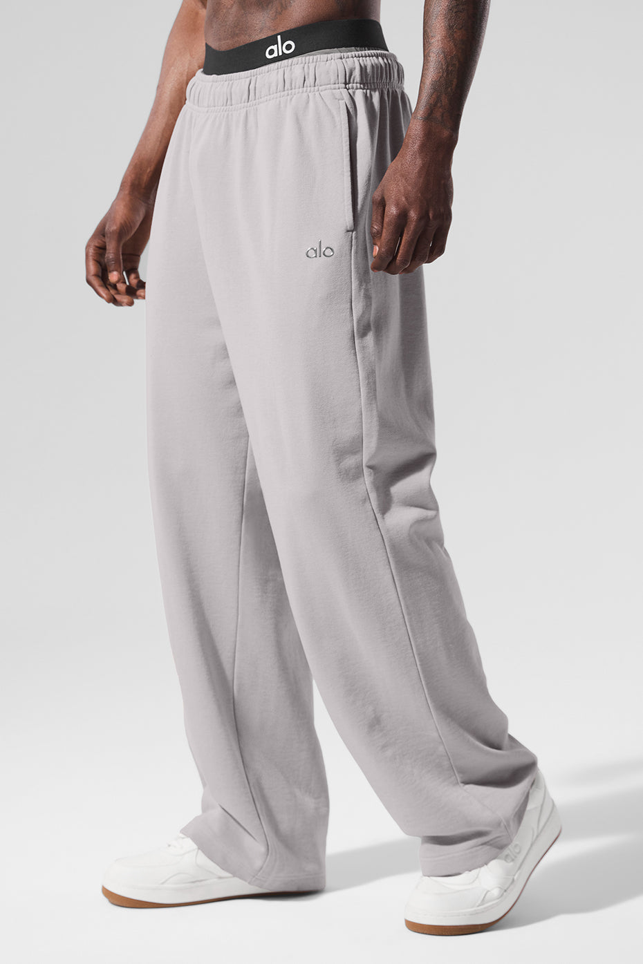 Pantalon De Survêtement Coupe Droite Délavé Accolade - Grey Sky Wash