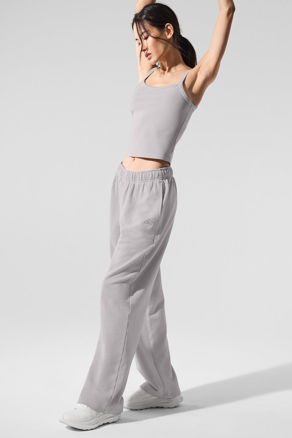 Pantalon De Survêtement Coupe Droite Délavé Accolade - Grey Sky Wash