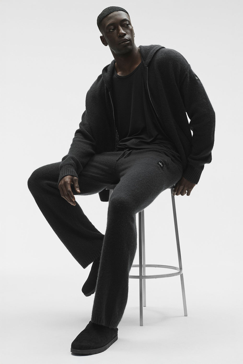 Pantalon De Survêtement En Laine Et Cachemire New Class - Noir