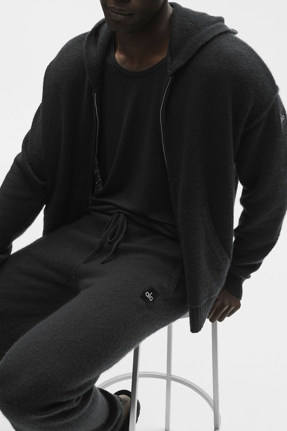 Pantalon De Survêtement En Laine Et Cachemire New Class - Noir
