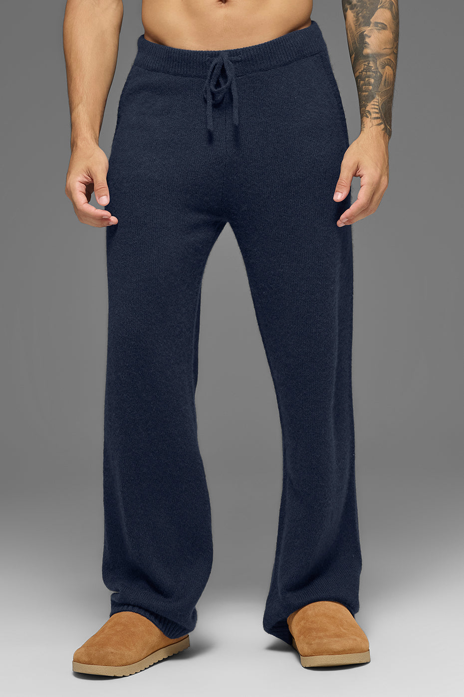 Pantalon De Survêtement En Laine Et Cachemire New Class - Navy