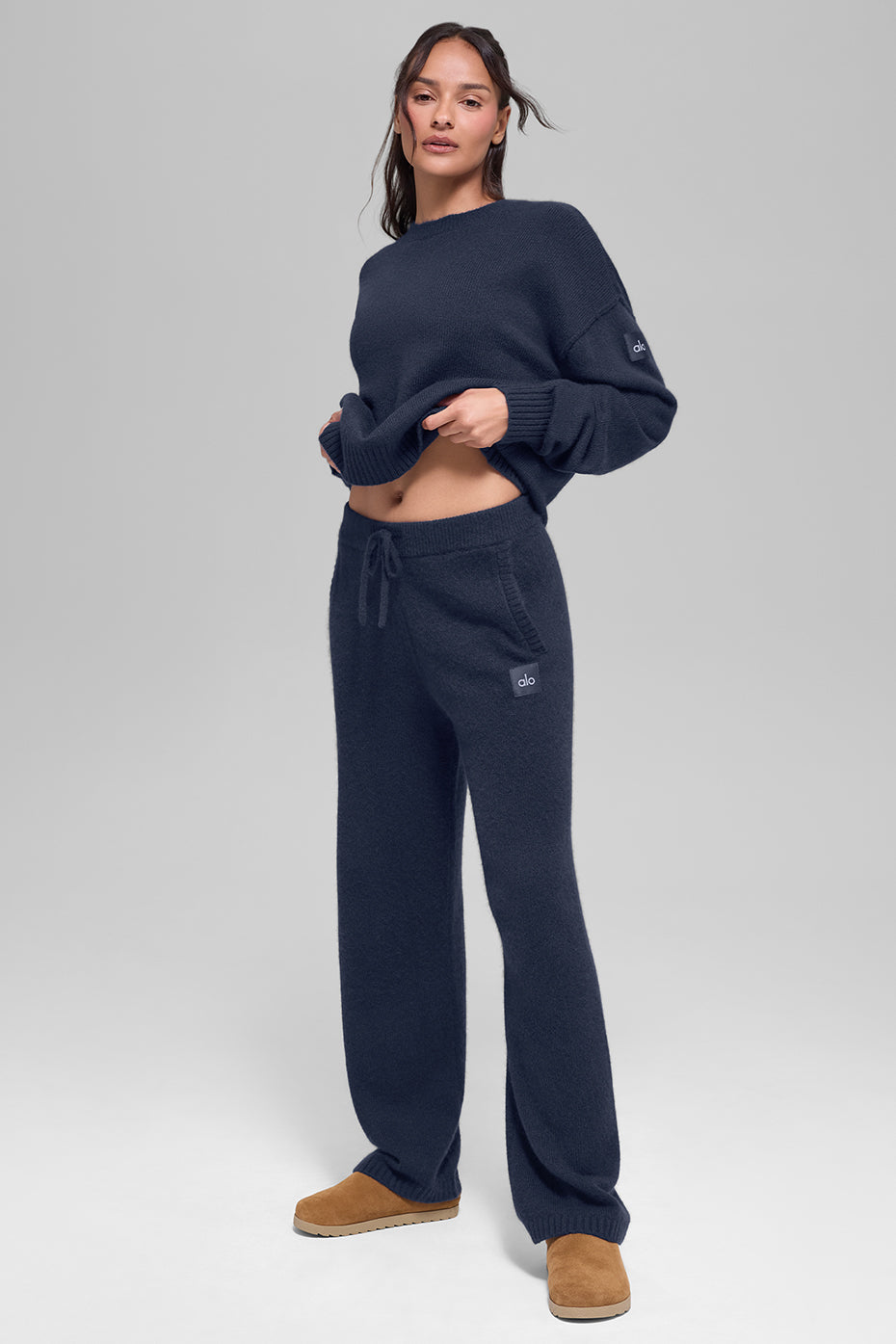Pantalon De Survêtement En Laine Et Cachemire New Class - Navy