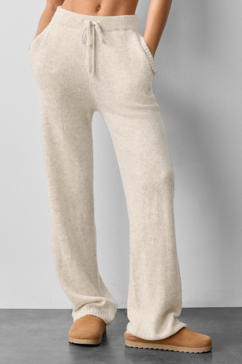 Pantalon De Survêtement En Laine Et Cachemire New Class - Oatmeal Heather