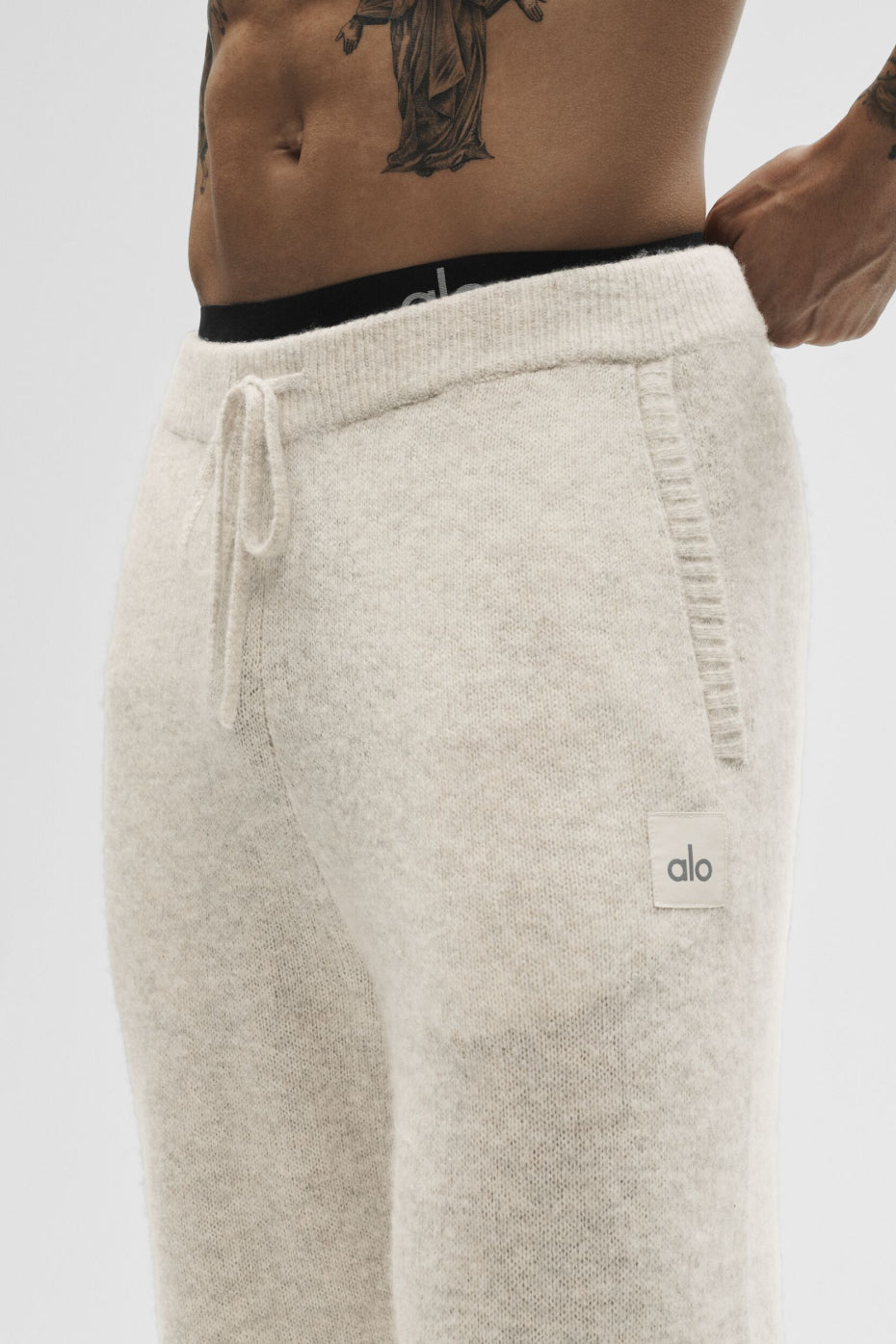 Pantalon De Survêtement En Laine Et Cachemire New Class - Oatmeal Heather