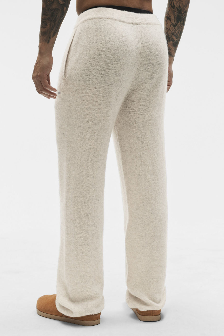 Pantalon De Survêtement En Laine Et Cachemire New Class - Oatmeal Heather