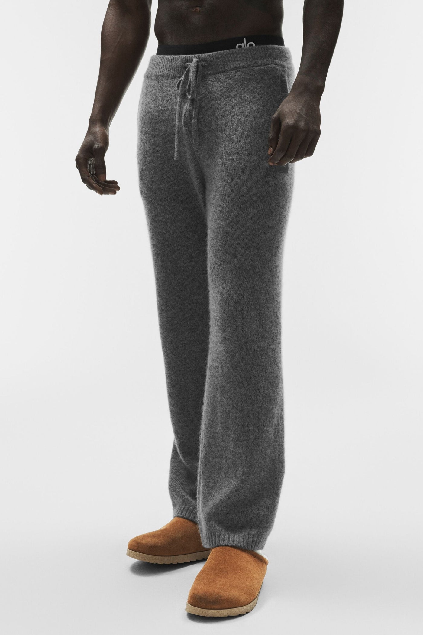 Pantalon De Survêtement En Laine Et Cachemire New Class - Platinum Grey