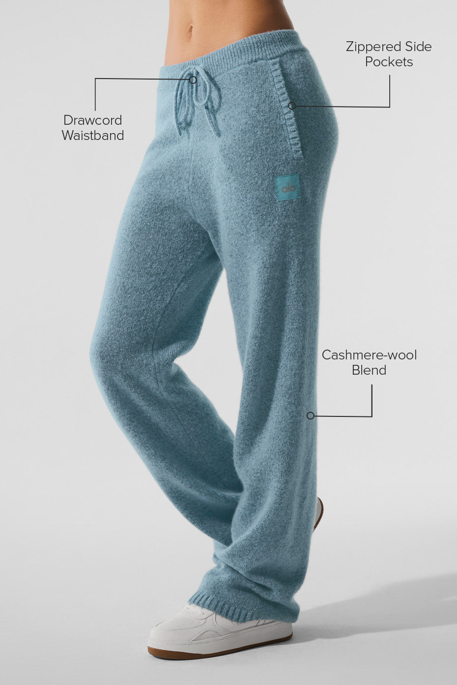 Pantalon De Survêtement En Laine Et Cachemire New Class - Celestial Blue Granite Heather
