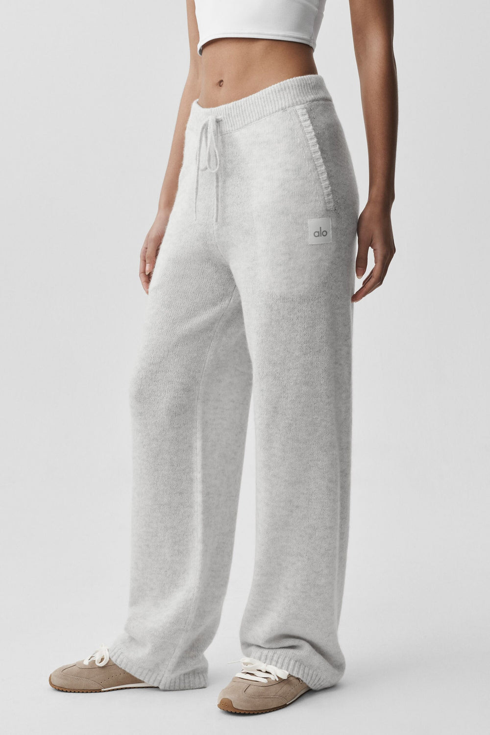 Pantalon De Survêtement En Laine Et Cachemire New Class - White Heather