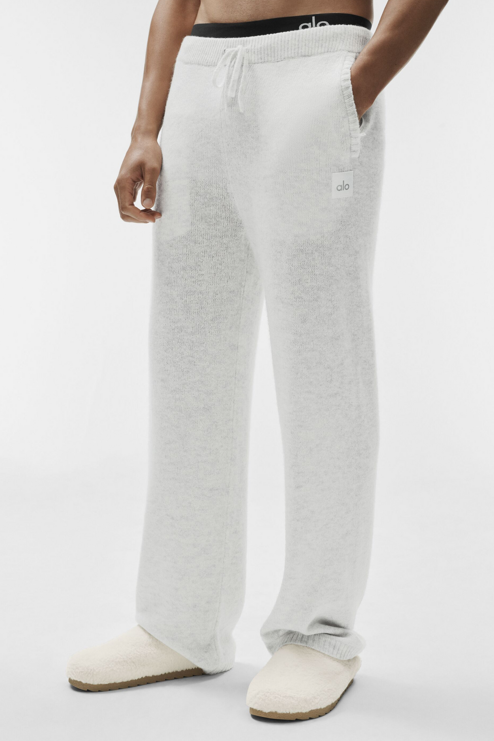 Pantalon De Survêtement En Laine Et Cachemire New Class - White Heather