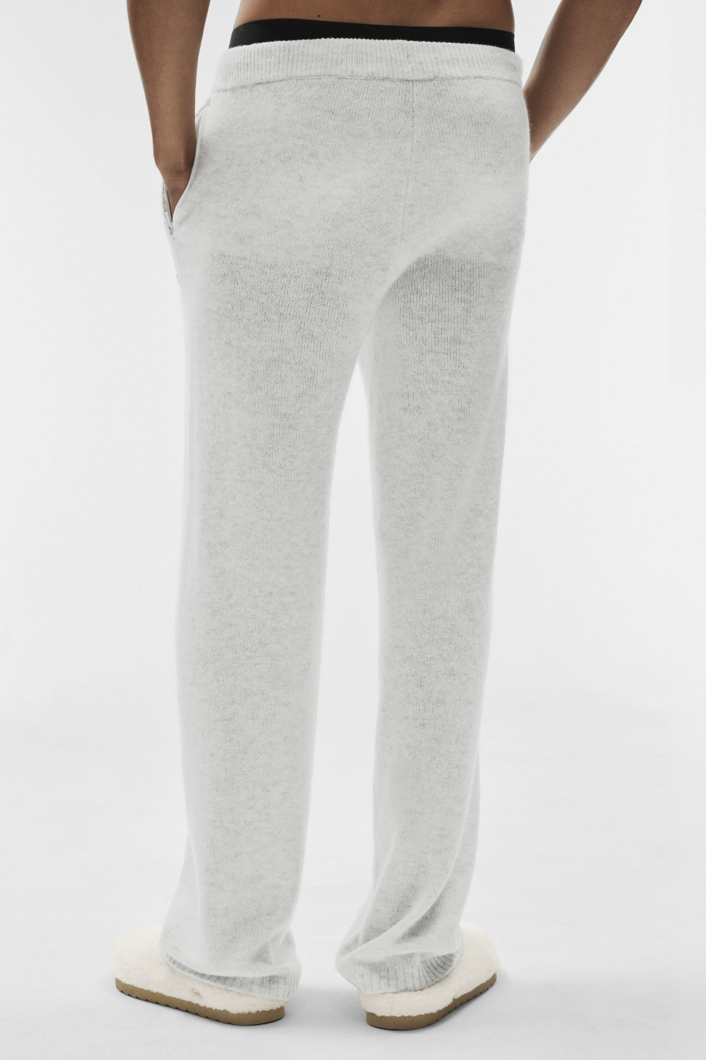 Pantalon De Survêtement En Laine Et Cachemire New Class - White Heather