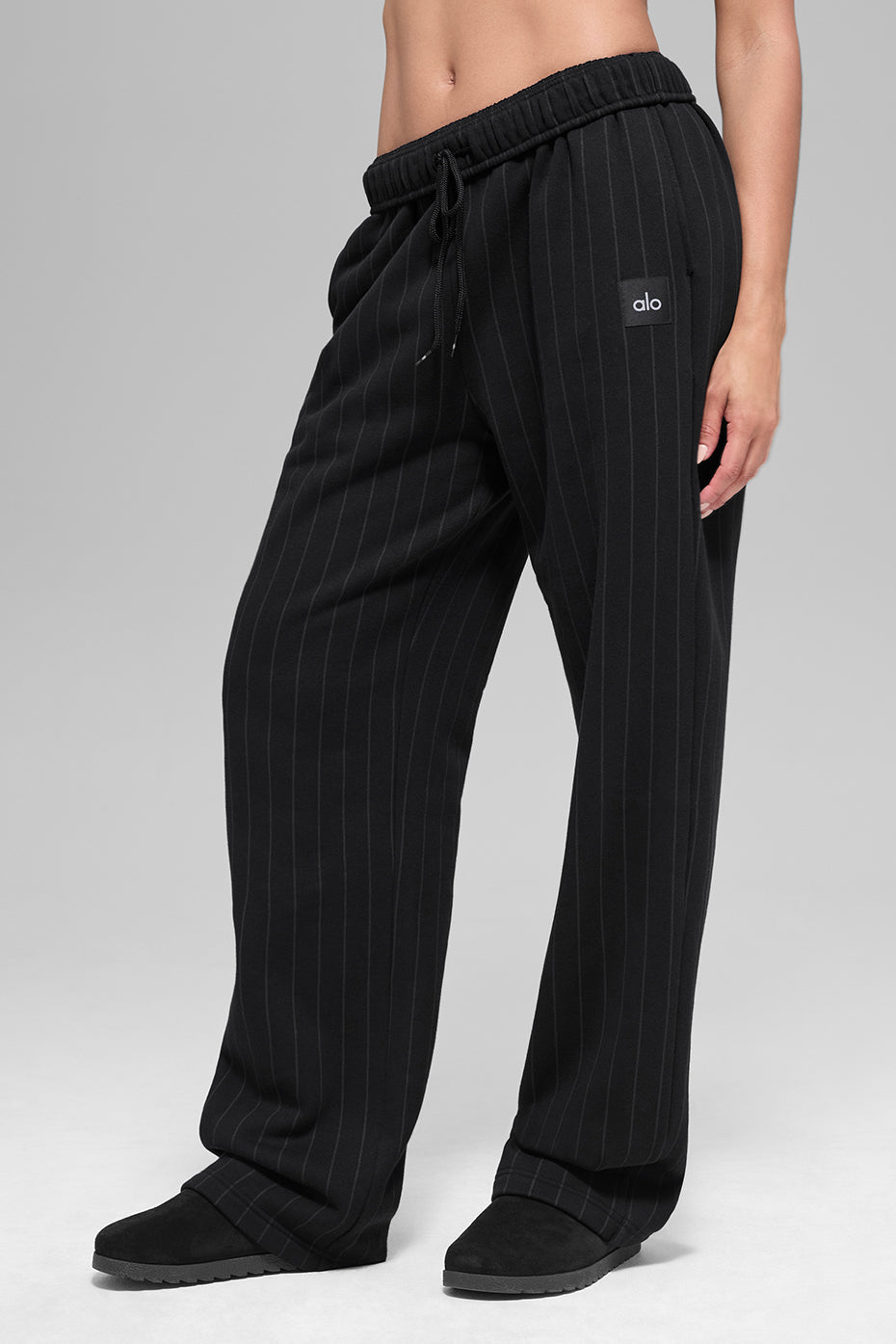 Pantalon De Survêtement Coupe Droite Pinstripe - Black Pinstripe
