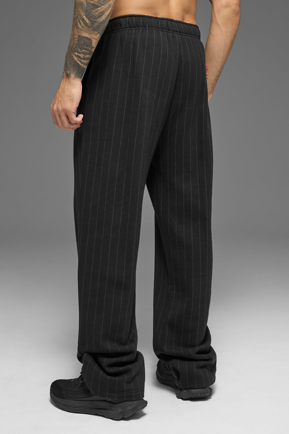 Pantalon De Survêtement Coupe Droite Pinstripe - Black Pinstripe