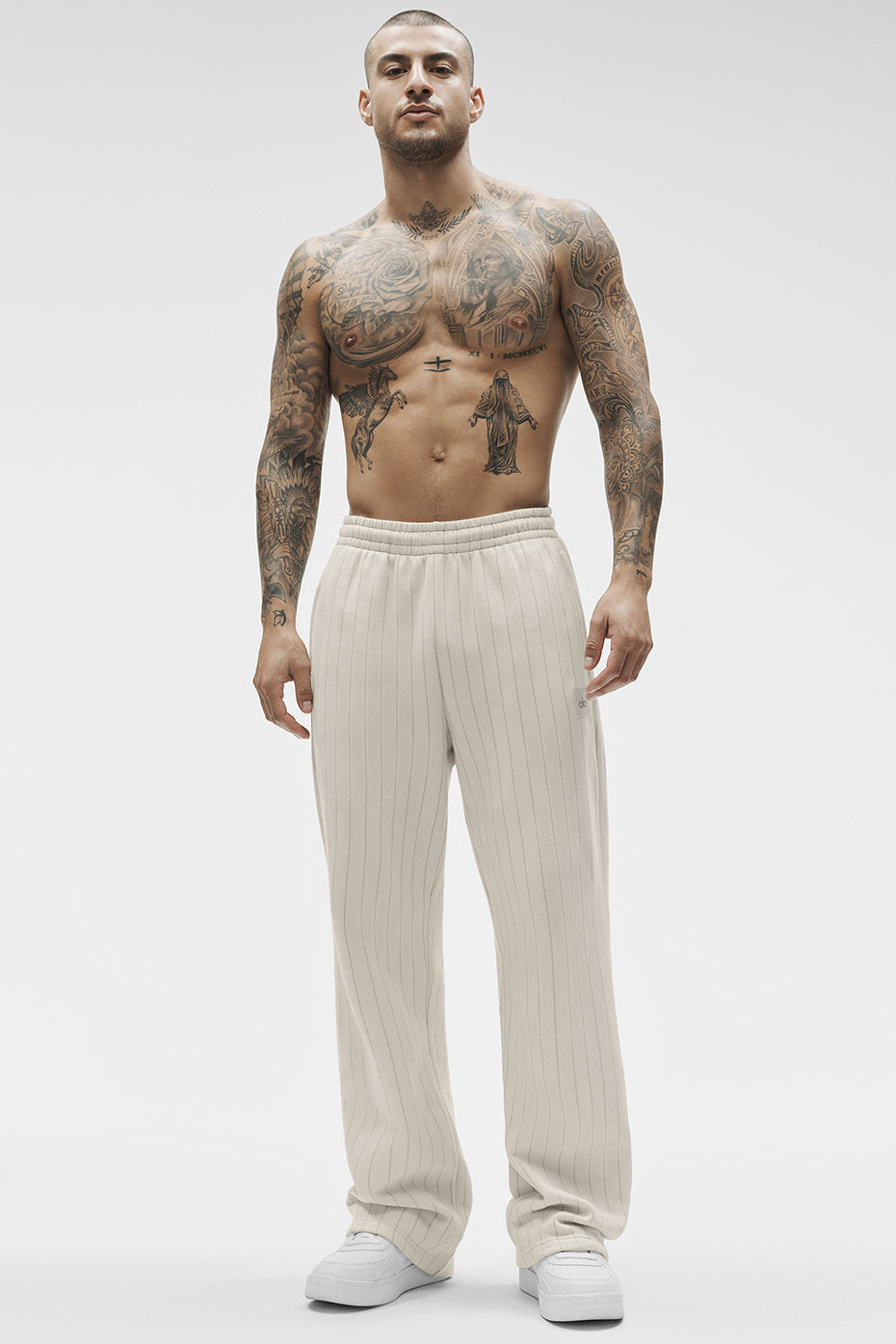 Pantalon De Survêtement Coupe Droite Pinstripe - Bone Pinstripe