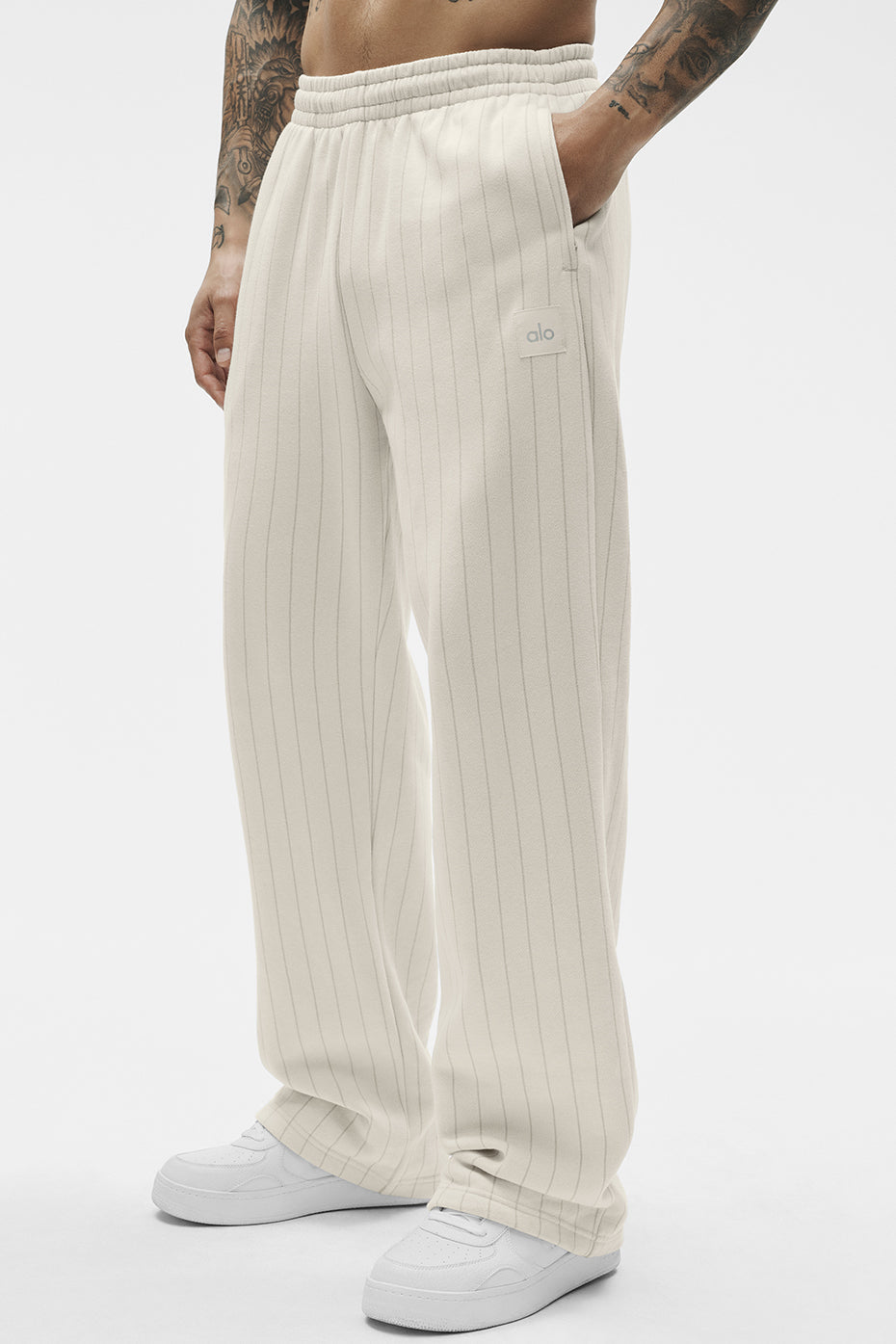 Pantalon De Survêtement Coupe Droite Pinstripe - Bone Pinstripe