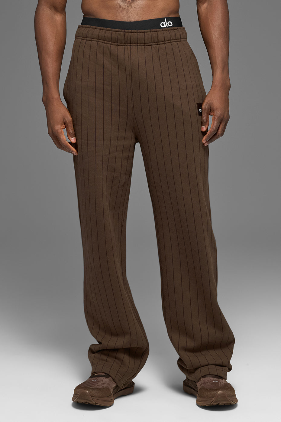 Pantalon De Survêtement Coupe Droite Pinstripe - Espresso Pinstripe