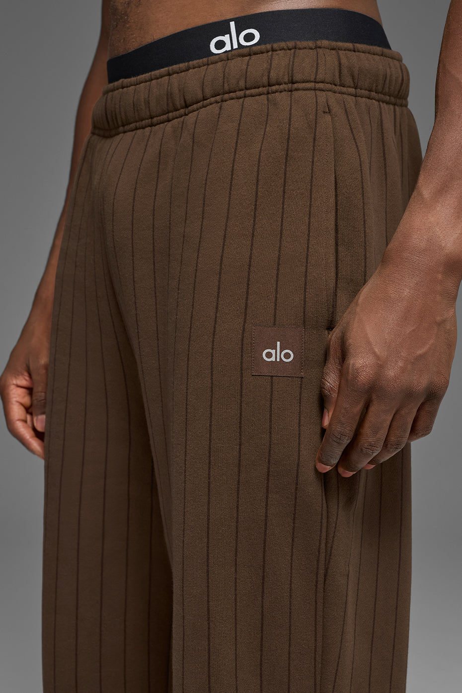 Pantalon De Survêtement Coupe Droite Pinstripe - Espresso Pinstripe