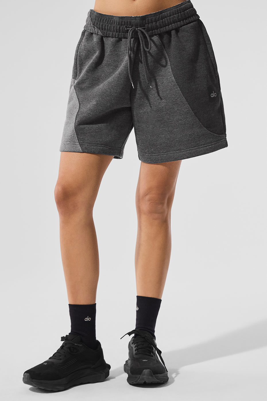 Short Make Waves 7" - Gris chiné foncé ton sur ton