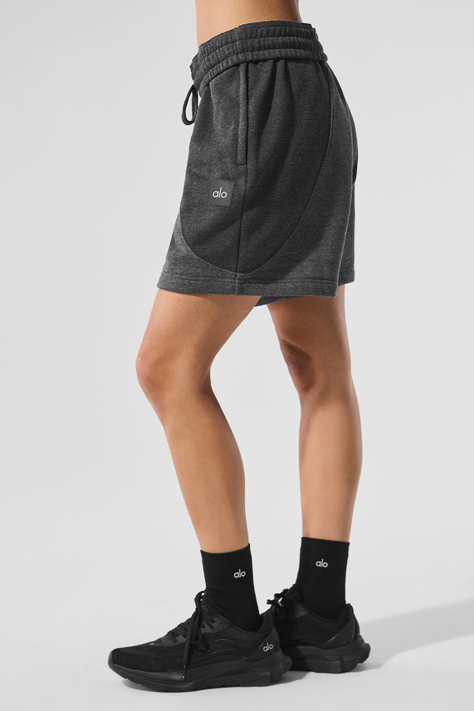 Short Make Waves 7" - Gris chiné foncé ton sur ton
