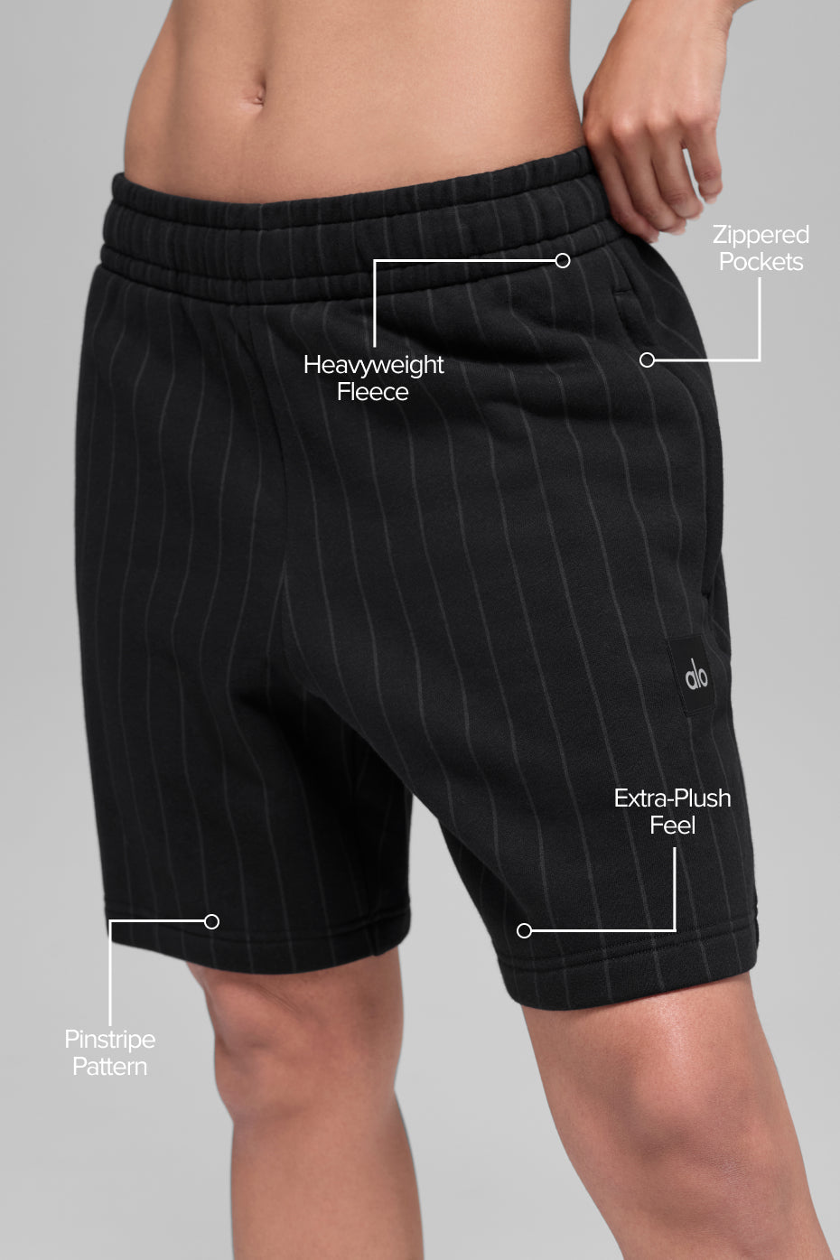 Short 7" Pinstripe - Noir Pinstripe