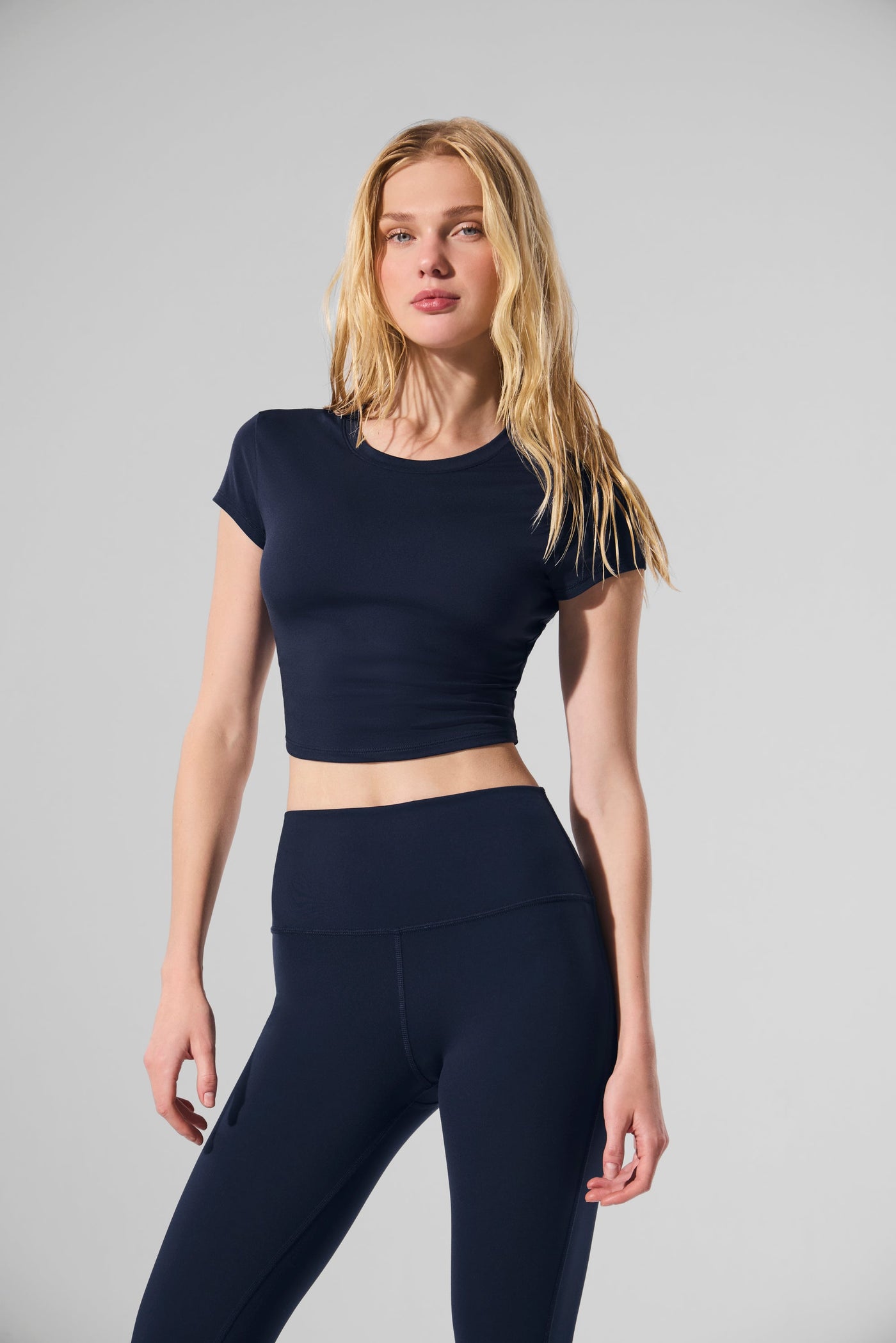 Haut Court Manches Courtes Alosoft Finesse - Navy