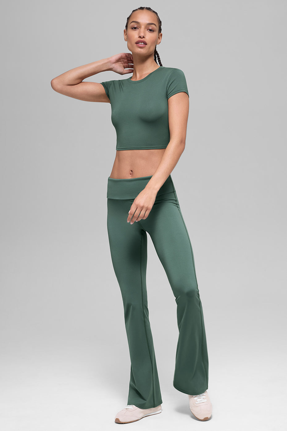Haut Court Manches Courtes Alosoft Finesse - Clover Green