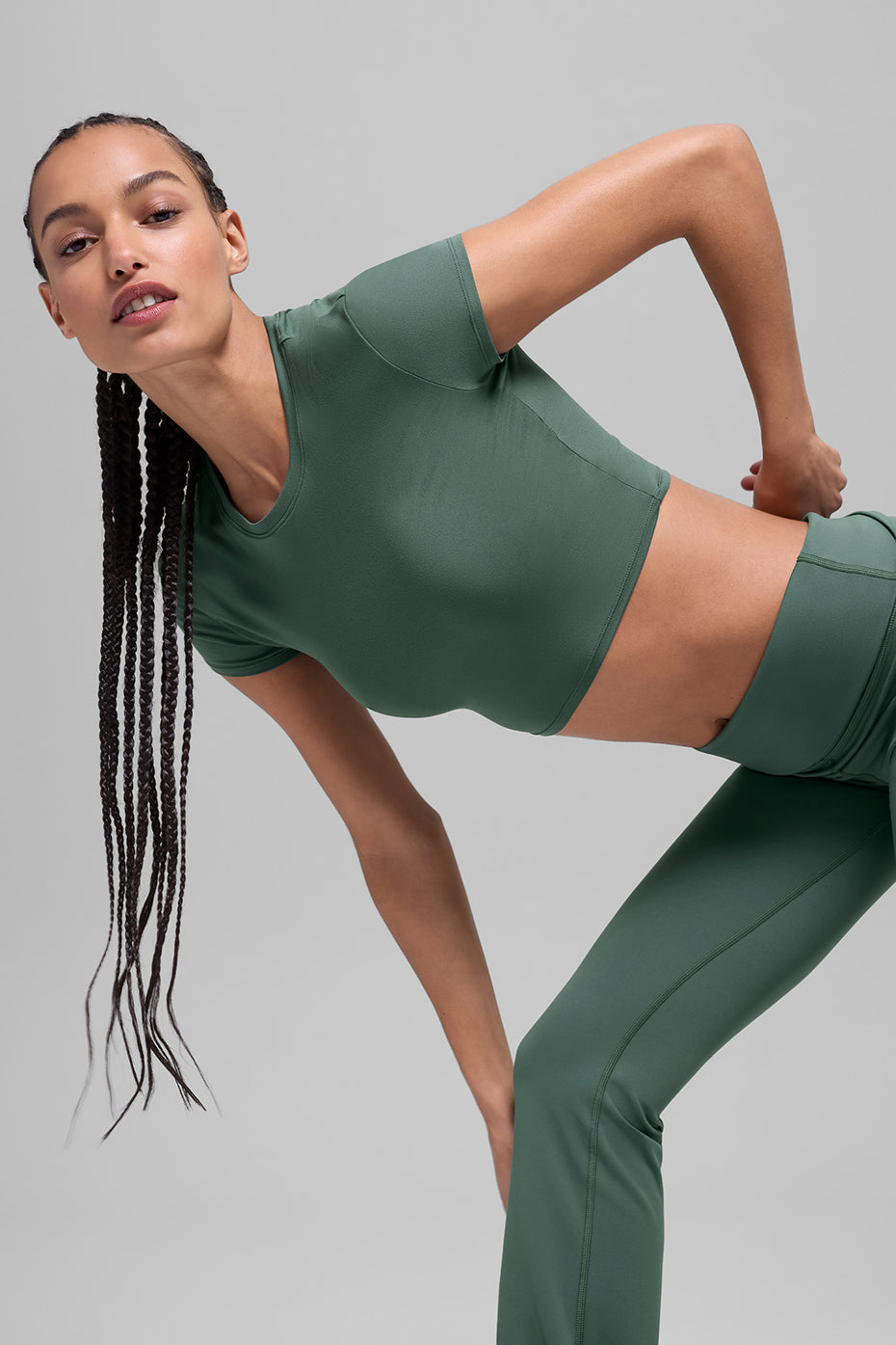 Haut Court Manches Courtes Alosoft Finesse - Clover Green