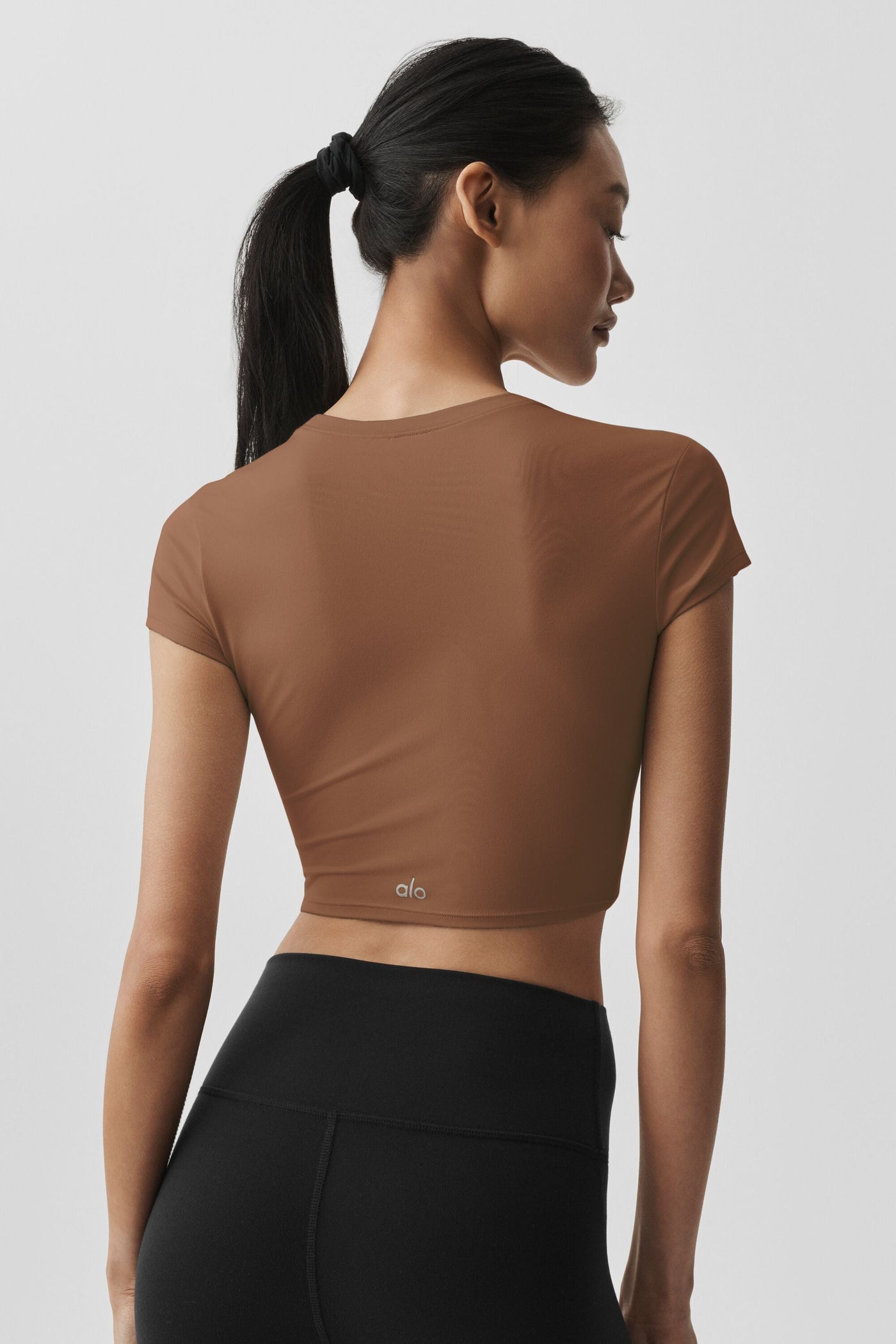 Haut Court Manches Courtes Alosoft Finesse - Sun Kissed Brown