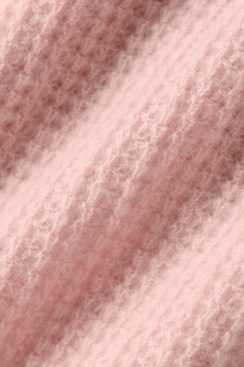 Polo En Cachemire Plush Waffle - Pink Quartz
