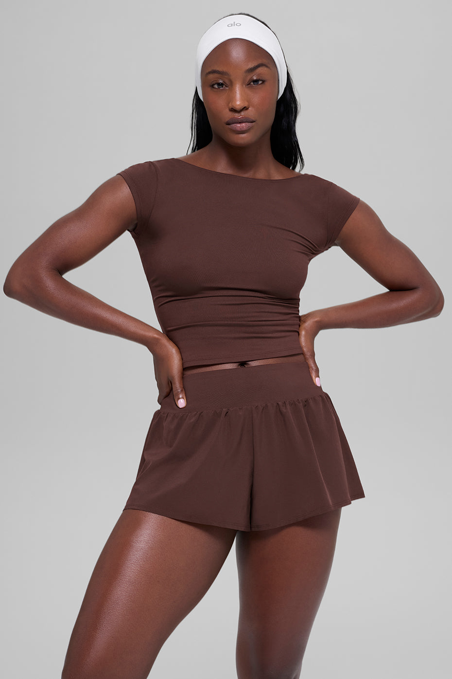 T-Shirt Alosoft Back For More - Brownstone