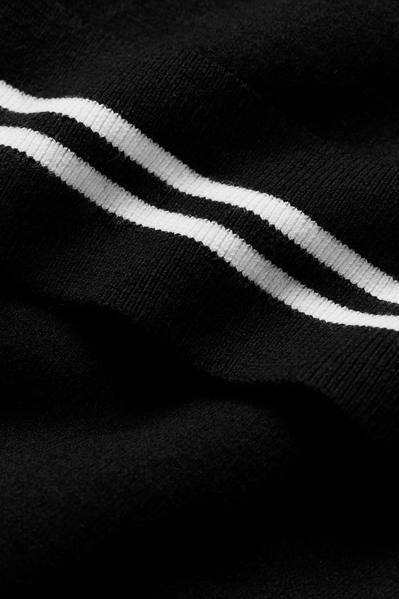 Haut Manches Courtes En Coton Et Cachemire My Serve - Noir/Blanc