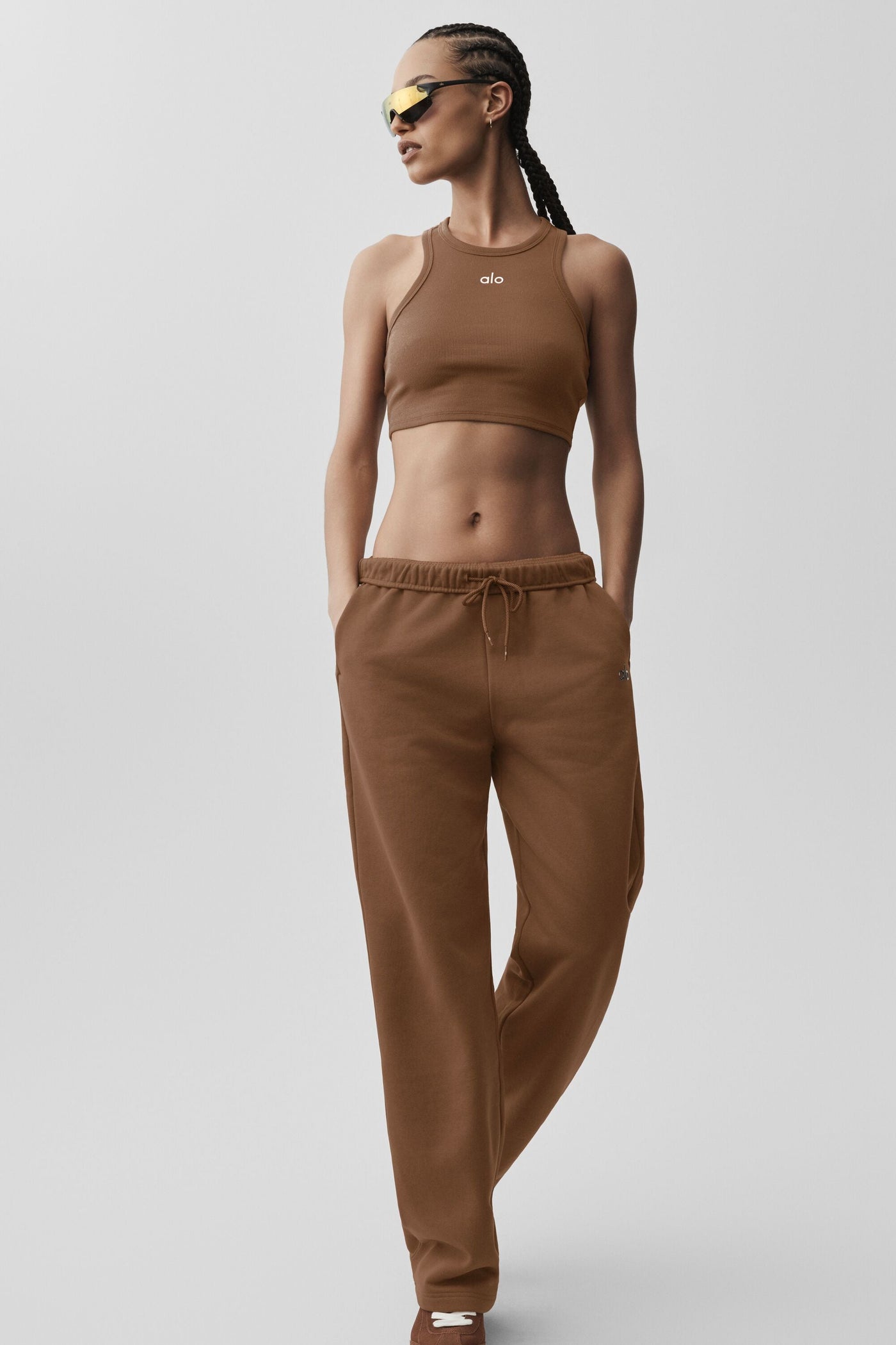 Débardeur Aspire - Sun Kissed Brown/Blanc