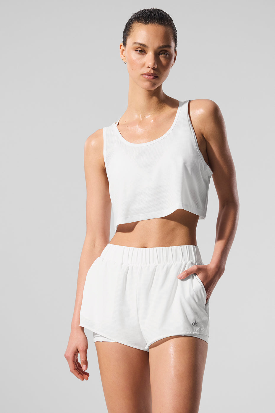 Débardeur Court Sport Star - Blanc