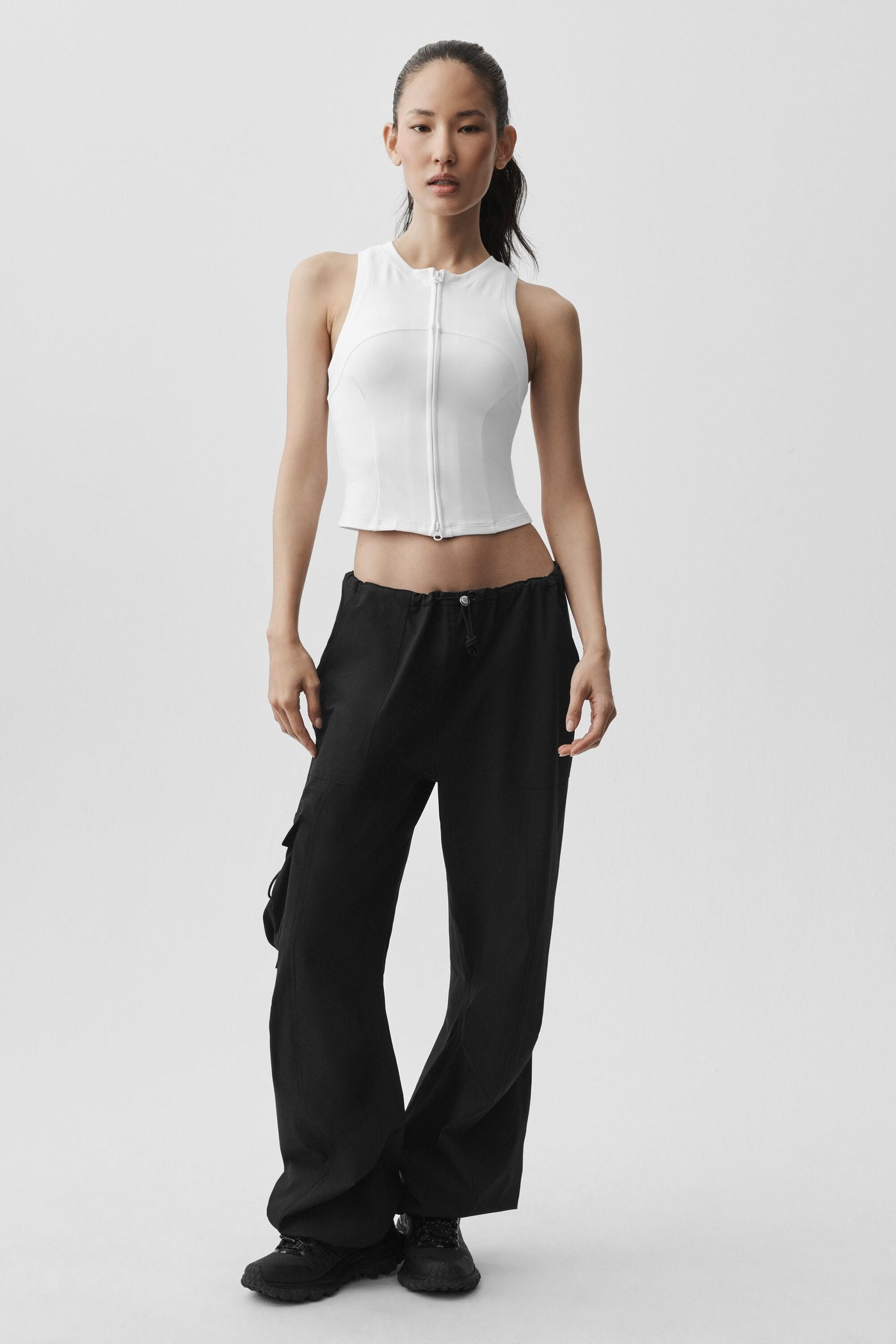 Débardeur Zippé Alosoft Level Up - Blanc
