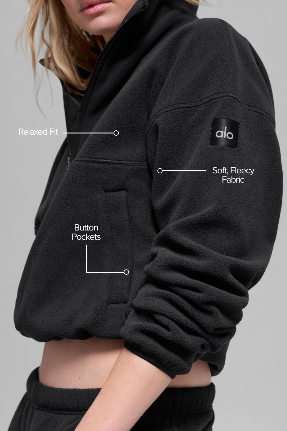 Pull En Polaire Retreat - Noir