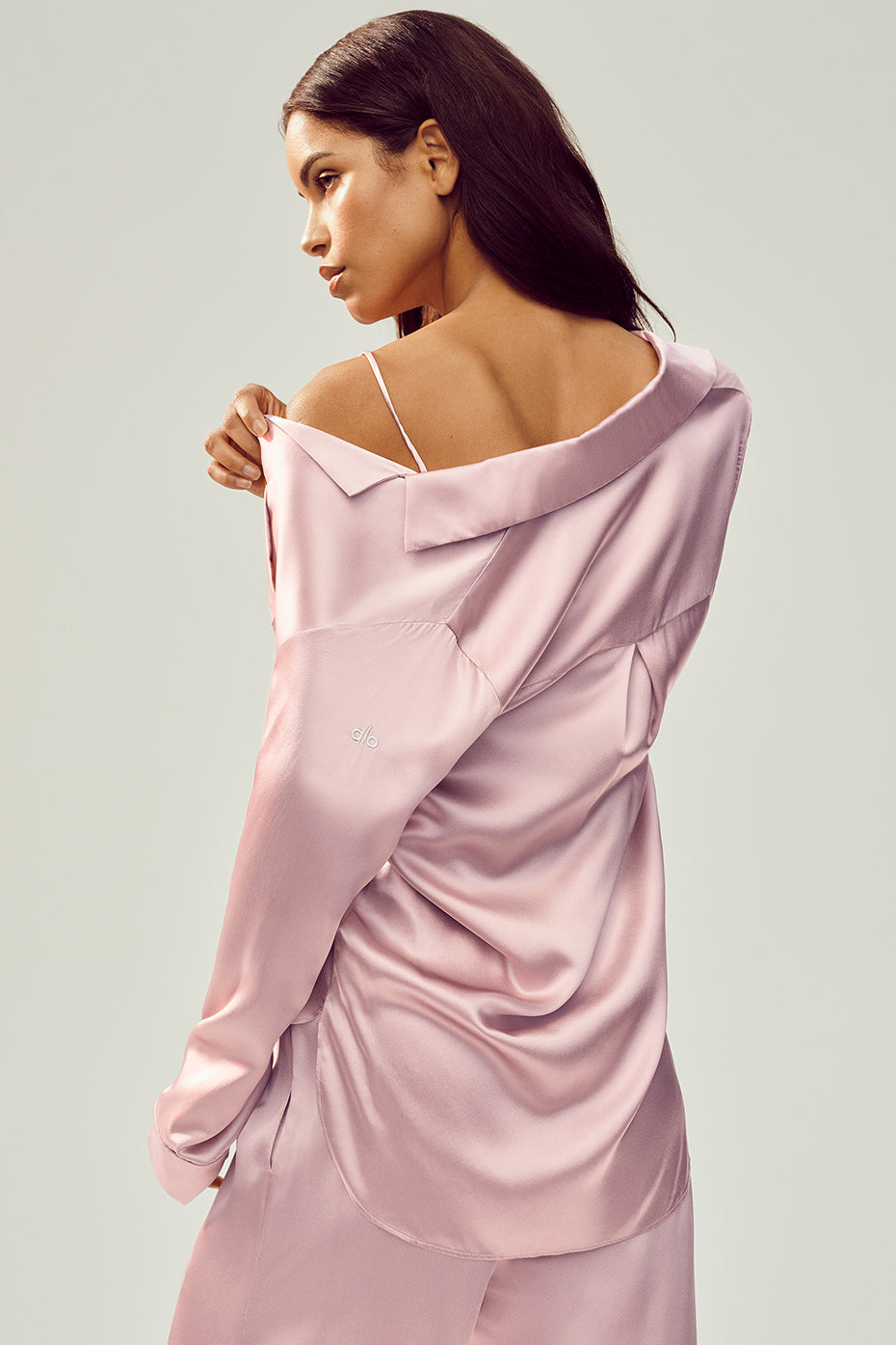 Chemise En Soie Luminous - Pink Champagne