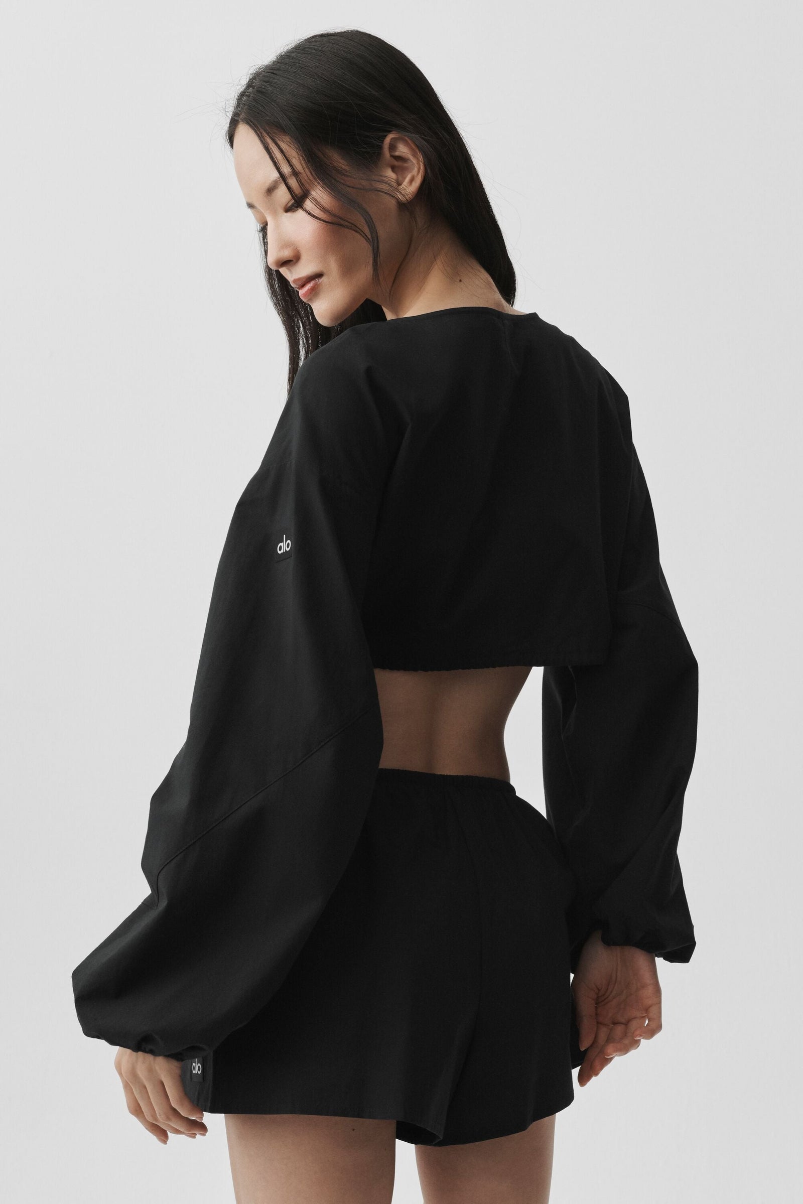 Haut Court Manches Longues En Coton Real Deal - Noir
