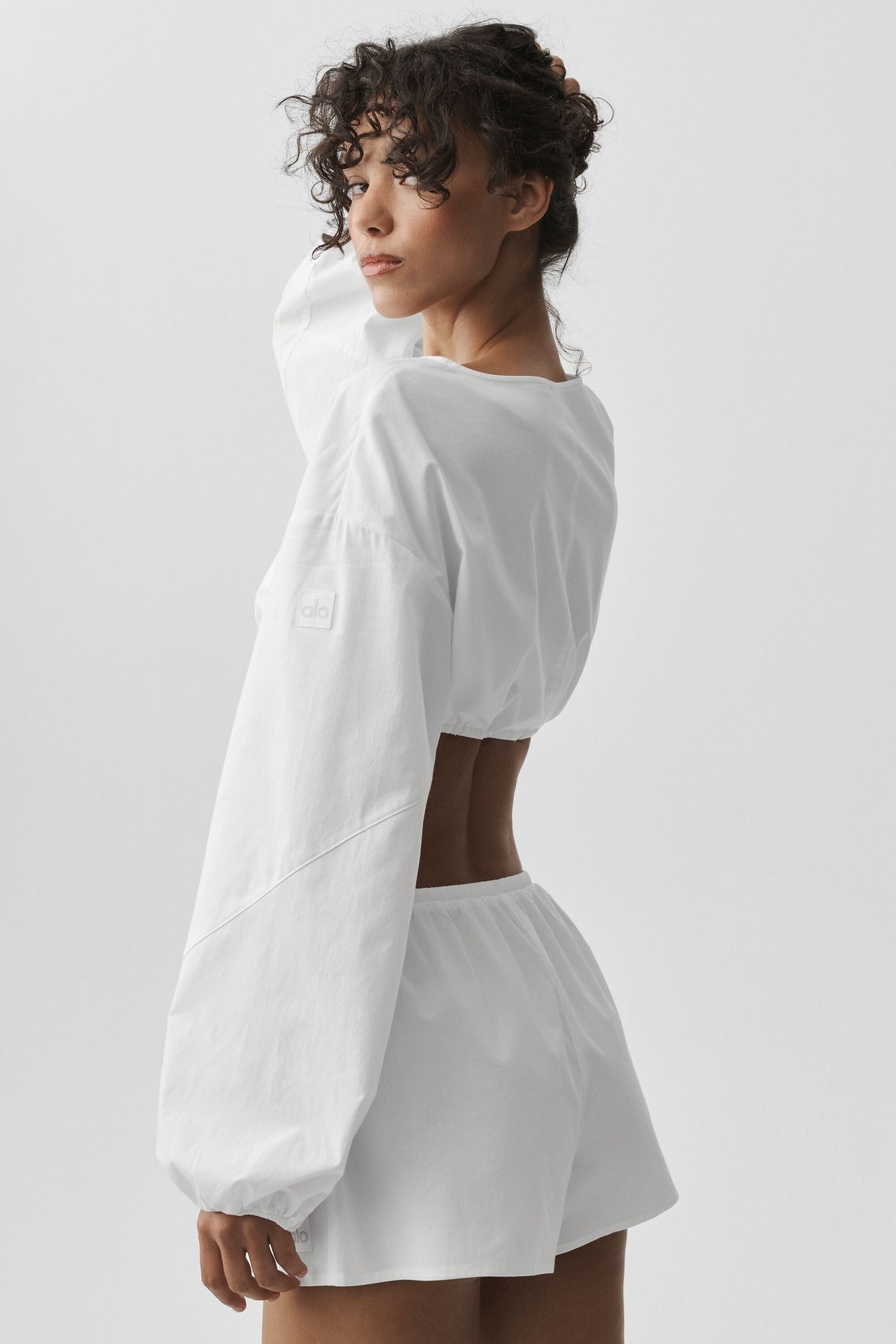 Haut Court Manches Longues En Coton Real Deal - Blanc