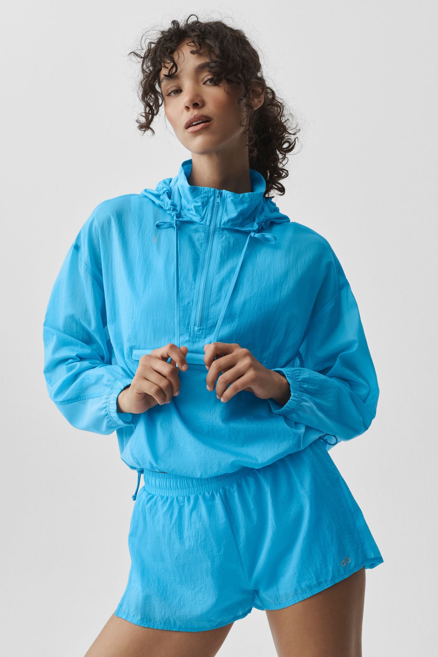 Pull 1/4 Zip Go Time - Bleu Azure