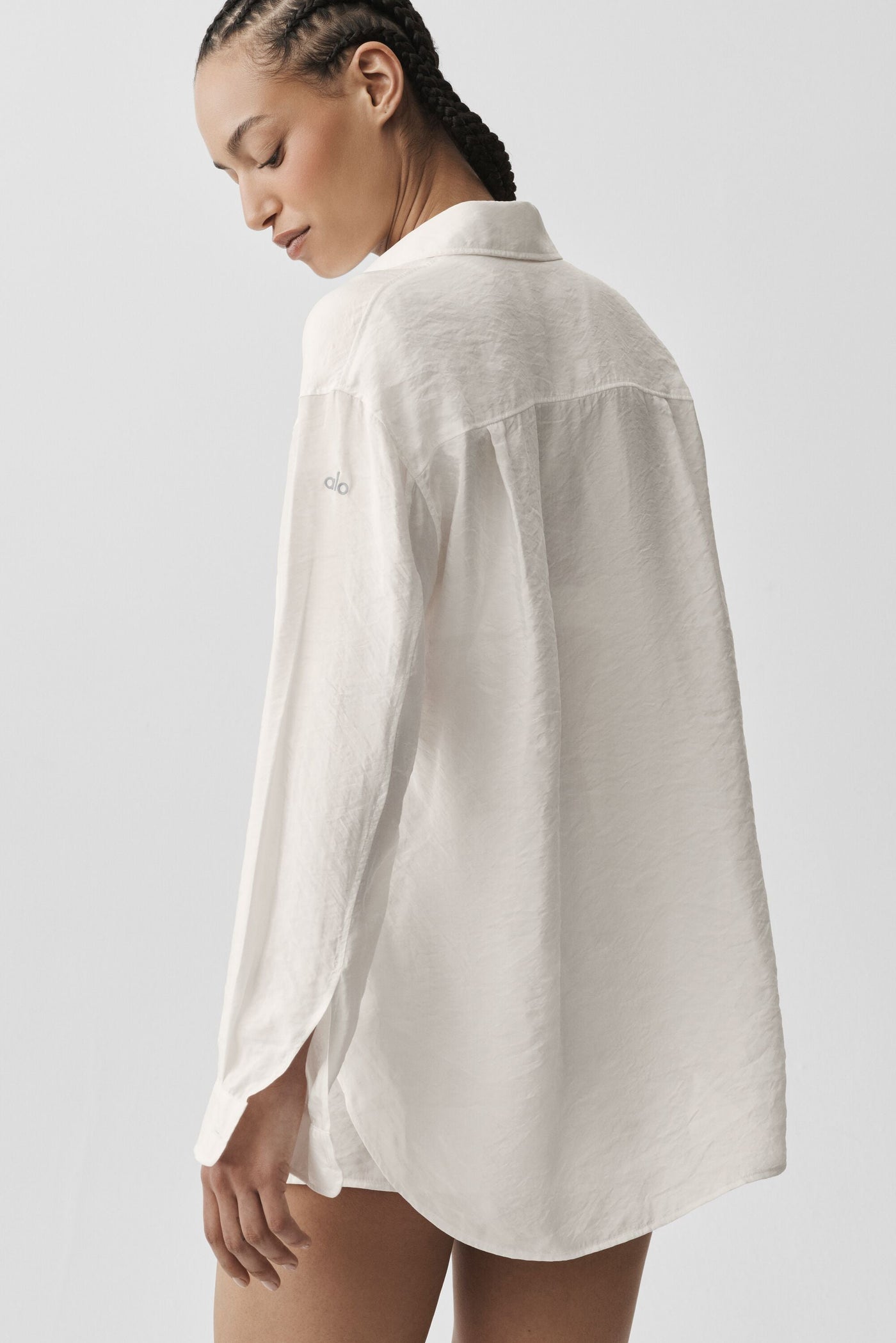 Chemise Manches Longues Semi-Transparente Golden Hour - Ivory