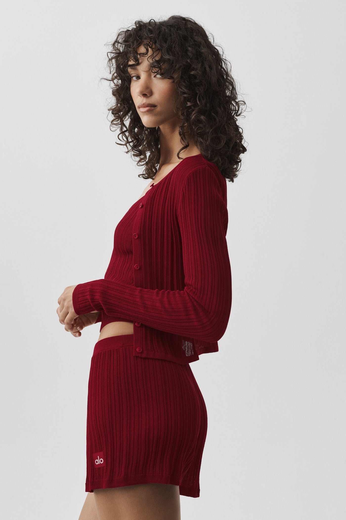 Cardigan Sunlit Sweater - Summer Romance Red