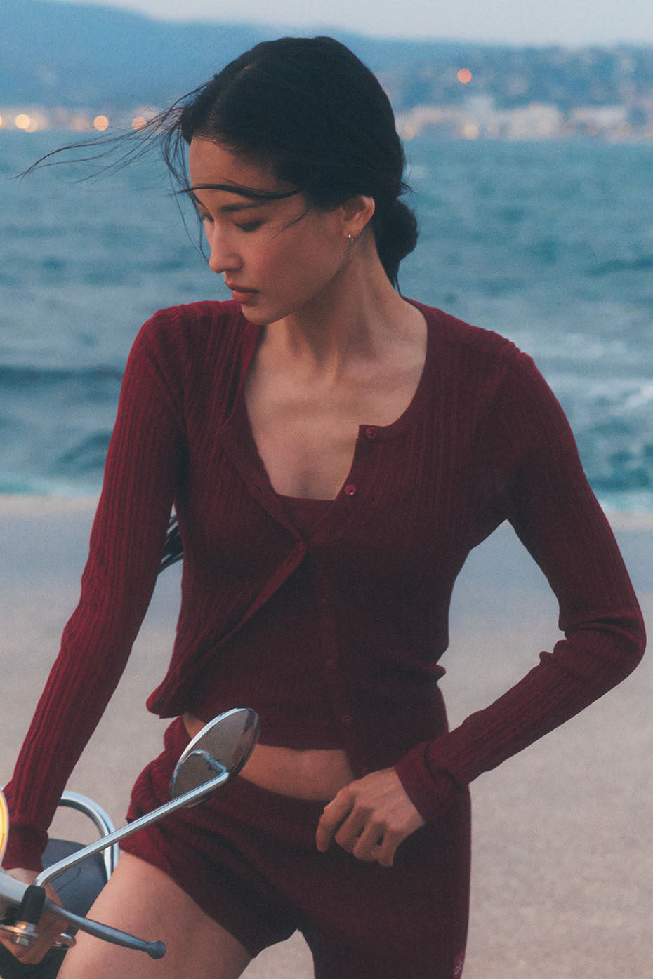 Cardigan Sunlit Sweater - Summer Romance Red