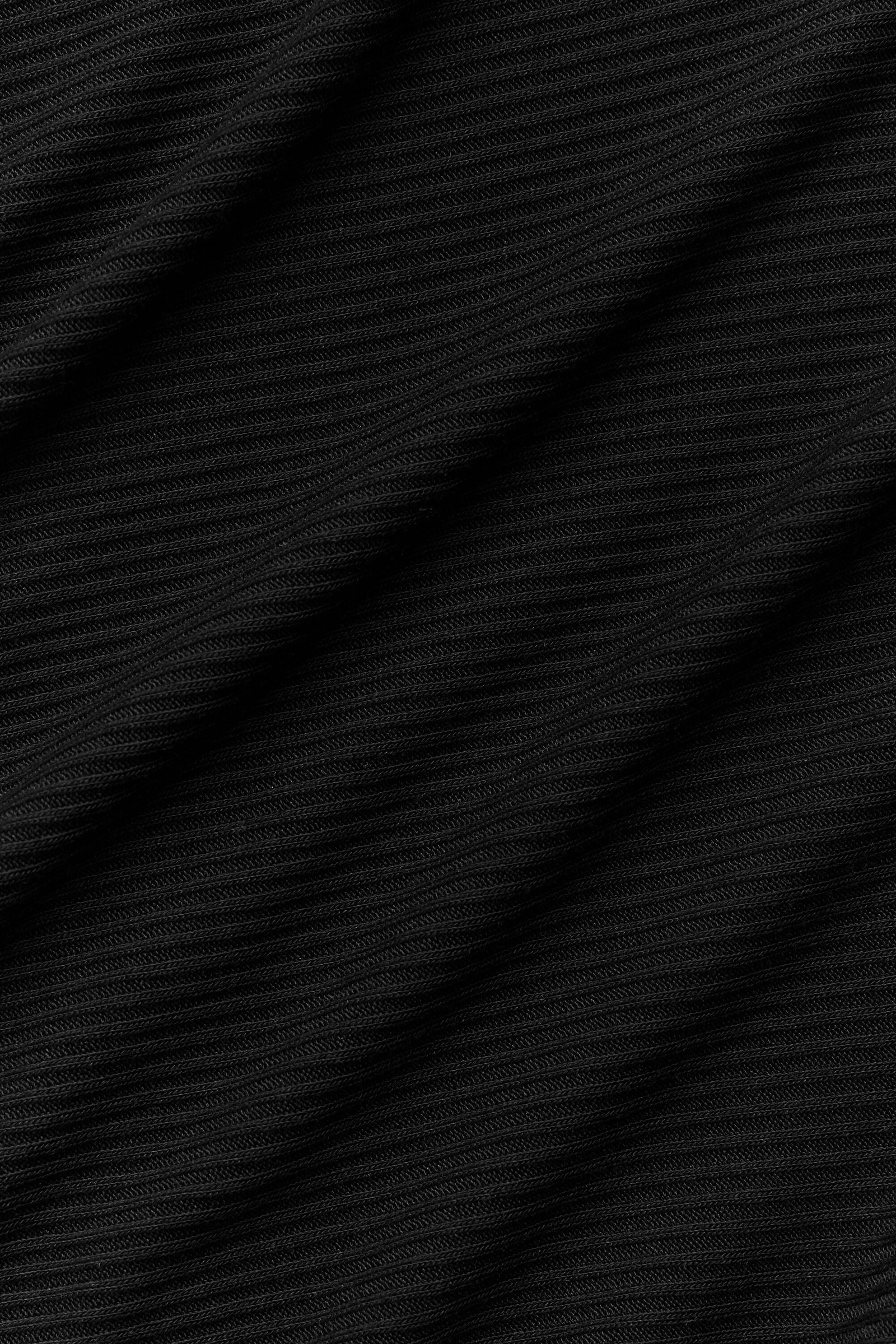 Cardigan Court Côtelé Whisper - Noir