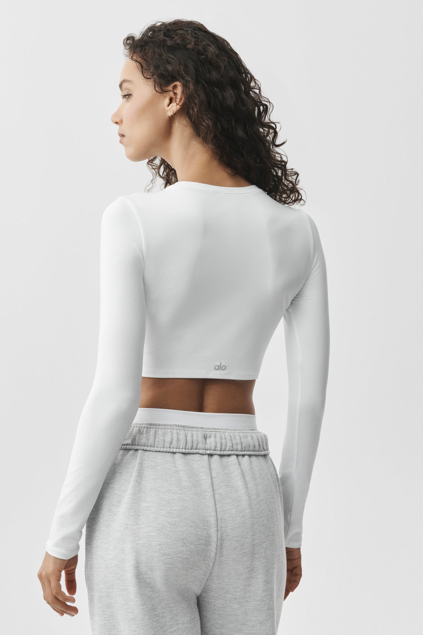 Haut Court Manches Longues Alosoft Finesse - Blanc