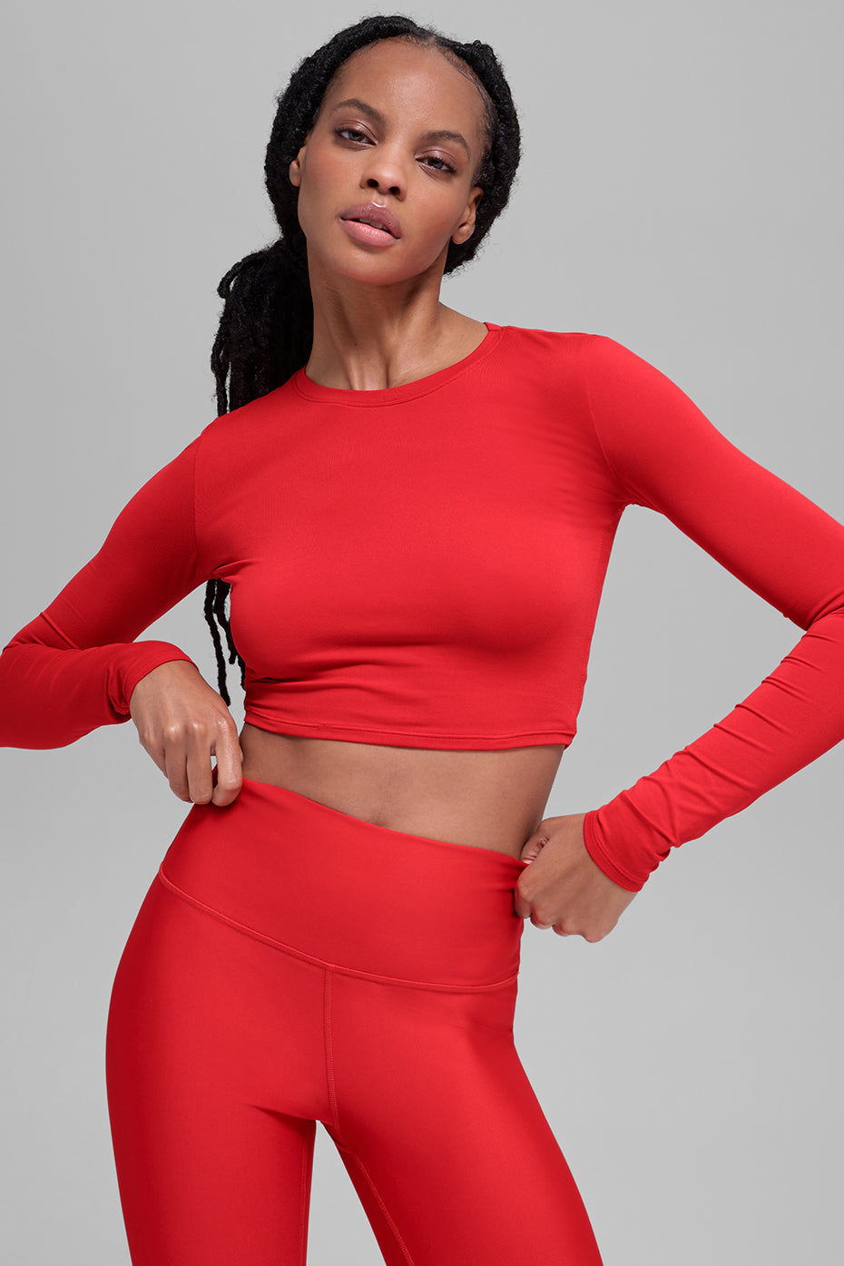 Haut Court Manches Longues Alosoft Finesse - Bright Red